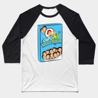 Oops all Ronald Reagan 40th US president cereal Baseball T-Shirt